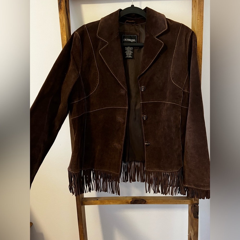 Vintage Leather Fringe Jacket